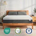 12 Inch King Green Tea Memory Foam Mattress for Cool Sleep & Pressure Relief, Bed in a Box, Removable Cover No Fiberglass, CertiPUR-US Certified