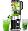 Cold Press Juicer For Whole Fruits, Aeitto Juicer Machines with Large Feed Chute, Self Feeding Juice Extractor Machine, Easy to Assemble, Easy to Clean & Use, High Juice Yield