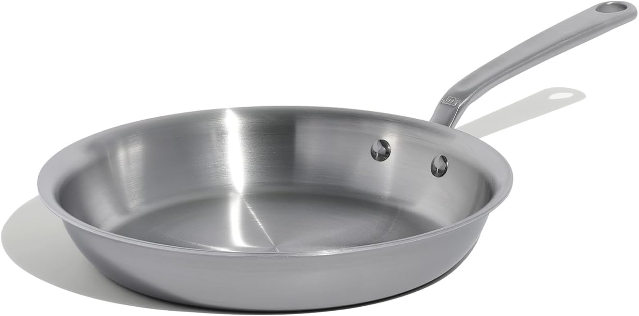 Made In Cookware | 10-Inch Stainless Steel Frying Pan | 5 Ply Stainless Clad | Professional Cookware | Crafted in USA | Induction Compatible