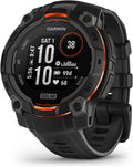 Garmin Instinct® 3 45mm  Solar Charged Display  Rugged Outdoor GPS Smartwatch  Metal-Reinforced Bezel  Built-in Flashlight  Black