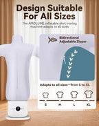 Automatic Ironing Machine, Hands Free Automatic Iron, Wrinkle-Free in 8-12 Mins, Automatic Steam Iron, Portable Inflatable Garment Wrinkle Remover for all kinds clothes (not allowed Skirt)