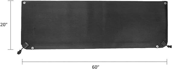 HeatTrak Heated Snow Melting Mats - Heated Outdoor Mats for Walkways - Electric Snow Melting Mats for Decks and Sidewalks - Trusted No-Slip Snow and Ice Melt Heated Sidewalk Mat (20” x 60")