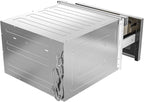 KoolMore 24 Inch Stainless-Steel Microwave Drawer with 1.2 cu. ft. Capacity, 1000W Power with 10 Custom Cooking Levels, Memory, and Timer Functions, Wall-Mounted with Flat Bottom (KM-MD-1SS)