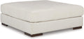 Signature Design by Ashley Lyndeboro Contemporary Oversized Upholstered Accent Ottoman, Beige