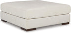 Signature Design by Ashley Lyndeboro Contemporary Oversized Upholstered Accent Ottoman, Beige