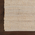 nuLOOM 9x12 Elfriede Jute & Cotton Hand Woven Area Rug, Natural, Solid Rustic Farmhouse Style, Weaved Design, Natural Fiber, For Bedroom, Living Room, Dining Room, Hallway, Office, Entryway