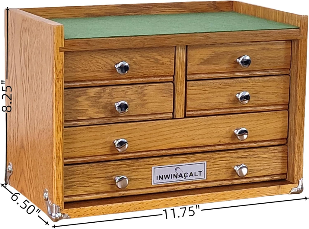 Red Oak 6 Drawers Mid-Riser, FT0206