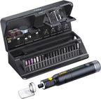 Fanttik F2 Pro Kit Cordless Rotary Tool Kit, Strong Motor, 5 Variable Speed, 25000 RPM, 44 Accessories, for 3D Printed Sanding, Polishing, Drilling, Carving, Cutting DIY Crafts in Flip-Top Case