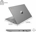 HP Chromebook 14 Home and Student Laptop 14" HD Antiglare Intel Celeron N4500 4GB RAM 64GB Storage Type-C Wi-Fi6 Long Battery Life Fast Charging ICP Hub