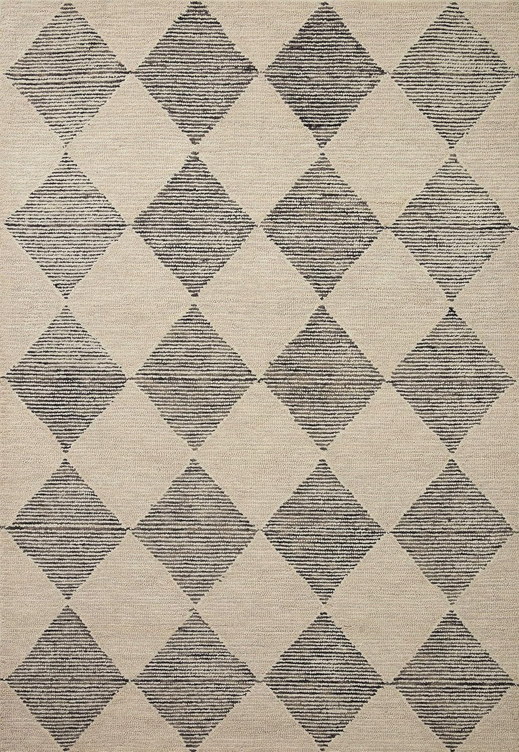 Loloi Chris Loves Julia Francis Collection FRA-01 Beige/Charcoal 5'-0" x 7'-6" Area Rug