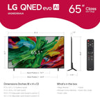 LG 65-Inch Class QNED evo AI QNED85A Series Mini LED 4K Smart TV w/AI Picture  AI Sound  HDR10  AI Super Upscaling 4K  Filmmaker Mode  Wow Orchestra  Alexa Built-in (65QNED85AUA  2025)
