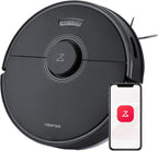 roborock Q7 Max Robot Vacuum and Mop, 30-Level Adjustable Water Flow, 4200Pa Suction, PreciSense LiDAR Navigation, No-Go Zone, No-Mop Zone, 3D Mapping, App & Voice Control, Ideal for Pet Hair