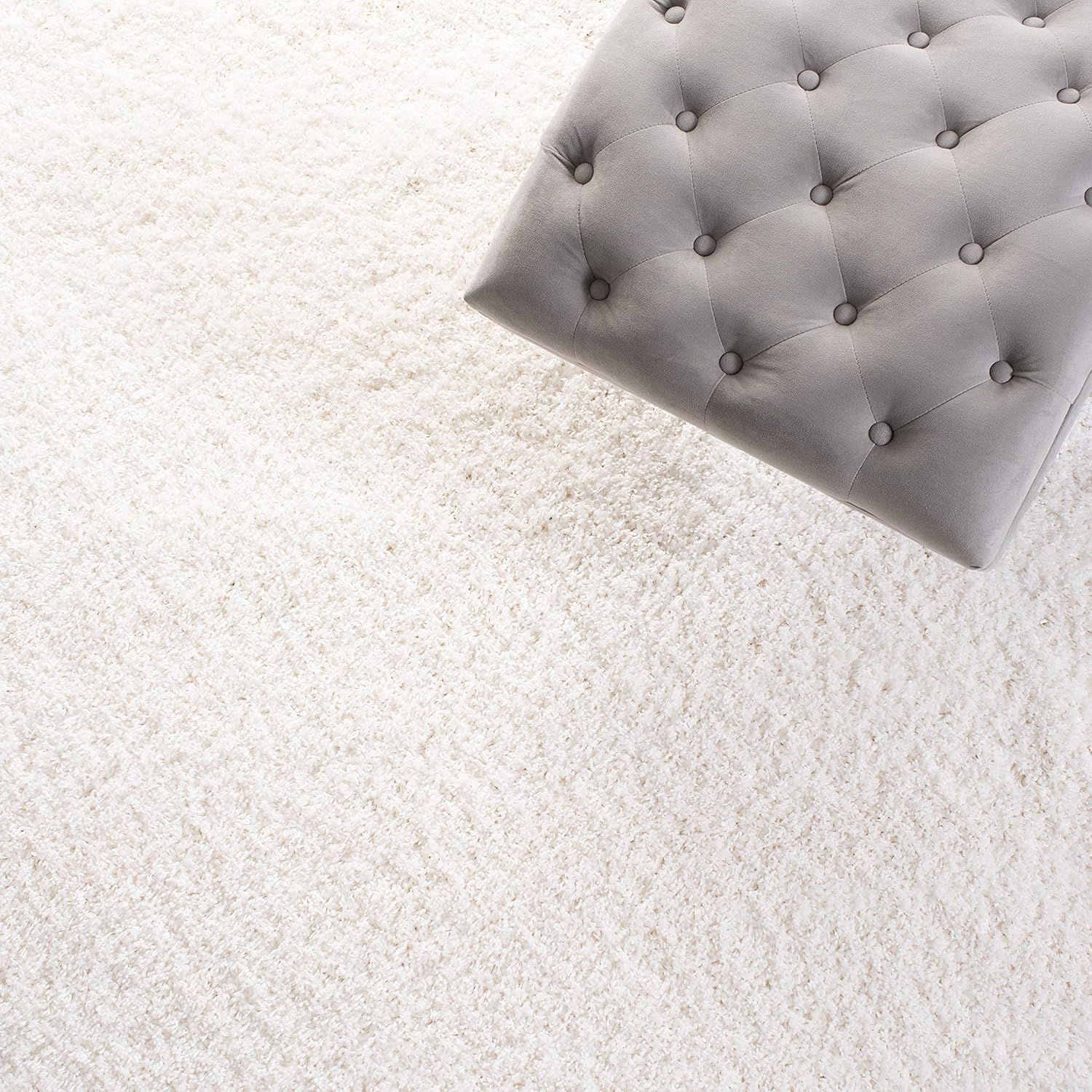 SAFAVIEH Area Rug 8x10 - California Shag Collection - Large - White, Non-Shedding & Easy to Clean, Ultra Plush Thick Pile, Ideal for Living Room, Bedroom, Dining Space (SG151-1010)