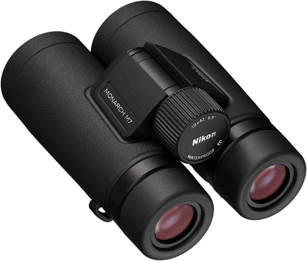 Nikon MONARCH M7 10x42 Binocular |Waterproof  fogproof  rubber-armored Full-Size Binocular with ED glass & wide field of view  oil & water repellent coating & locking diopter |Official Nikon USA Model