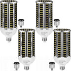 150W 4 pack LED Corn Light Bulb(1500W Equivalent ) ,Commercial Grade DayLight 5000K E26/E39 22900LM Medium Mogul Base LED Lamp,Large Area Lights For Outdoor Indoor Garage Warehouse Factory Bay Light