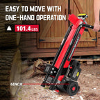 PowerSmart Electric Log Splitter 7-Ton - Efficient Wood Splitter with 3500 Motor Speed, 15 Amp, Horizontal Full Beam Design and Steel Wedge for Firewood & Kindling Cutting