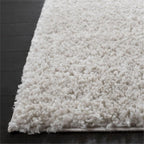 SAFAVIEH August Shag Collection Area Rug - 9' x 12', Beige, Solid Design, Non-Shedding & Easy Care, 1.2-inch Thick Ideal for High Traffic Areas in Living Room, Bedroom (AUG900D)