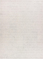 Hand-Tufted 100% Wool Area Rug – Unique Modern Geometric Grid Pattern, Soft Plush Textured Carpet for Living Room, Bedroom, Dining Room & Entryway (Grey, 8' x 10')