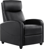 Sweetcrispy Recliner Chair Fabric Recliner Sofa No Massage, Home Theater Seating with Lumbar Support, Adjustable Push Back Overstuffed High-Density Sponge Reclining for Living Room, Grey