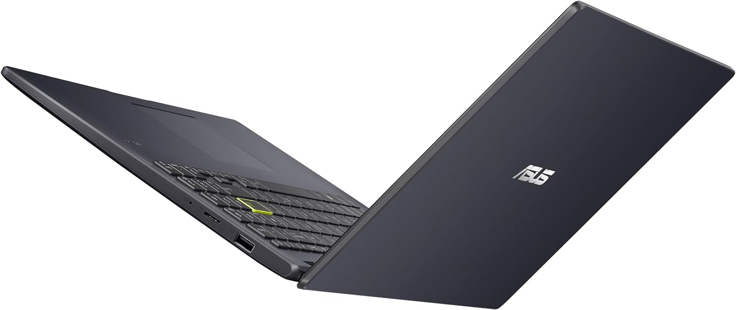 ASUS 15.6” Vivobook Go Slim Laptop  Thin & Portable for Student Study  Intel Dual Core N4500  4GB RAM  128GB SSD  Windows 11  Star Black  L510KA-ES04