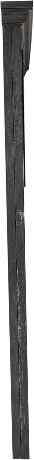 Office Star Products OSP Home Furnishings Farmhouse Basics King Headboard Only, Rustic Black Finish