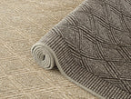 SAFAVIEH Palm Beach Collection Area Rug - 8' x 10', Sand, Sisal & Jute Design, Ideal for High Traffic Areas in Living Room, Bedroom (PAB351A)