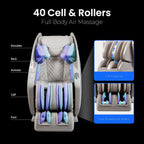Osaki Ai Monarch LE | Full Body | Sonic Massage | 3D + Massage Mechanism | Body Scan | Hand Reflexology (Black)
