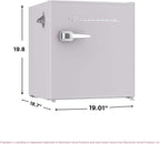 Frigidaire EFR176 1.6 cu. ft. Retro Bar Fridge with Side Bottle Opener (Moonbeam)