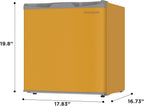 Frigidaire EFR115 Mini Refrigerator - Energy Saving - CFC Free - Slide Out Shelves - Ideal for for Dorm, Office, RV, Garage, Apartment - 1.6 Cubic Feet, Orange