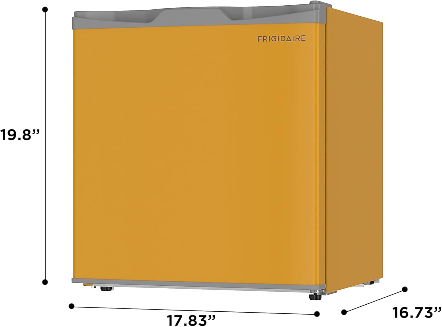 Frigidaire EFR115 Mini Refrigerator - Energy Saving - CFC Free - Slide Out Shelves - Ideal for for Dorm, Office, RV, Garage, Apartment - 1.6 Cubic Feet, Orange