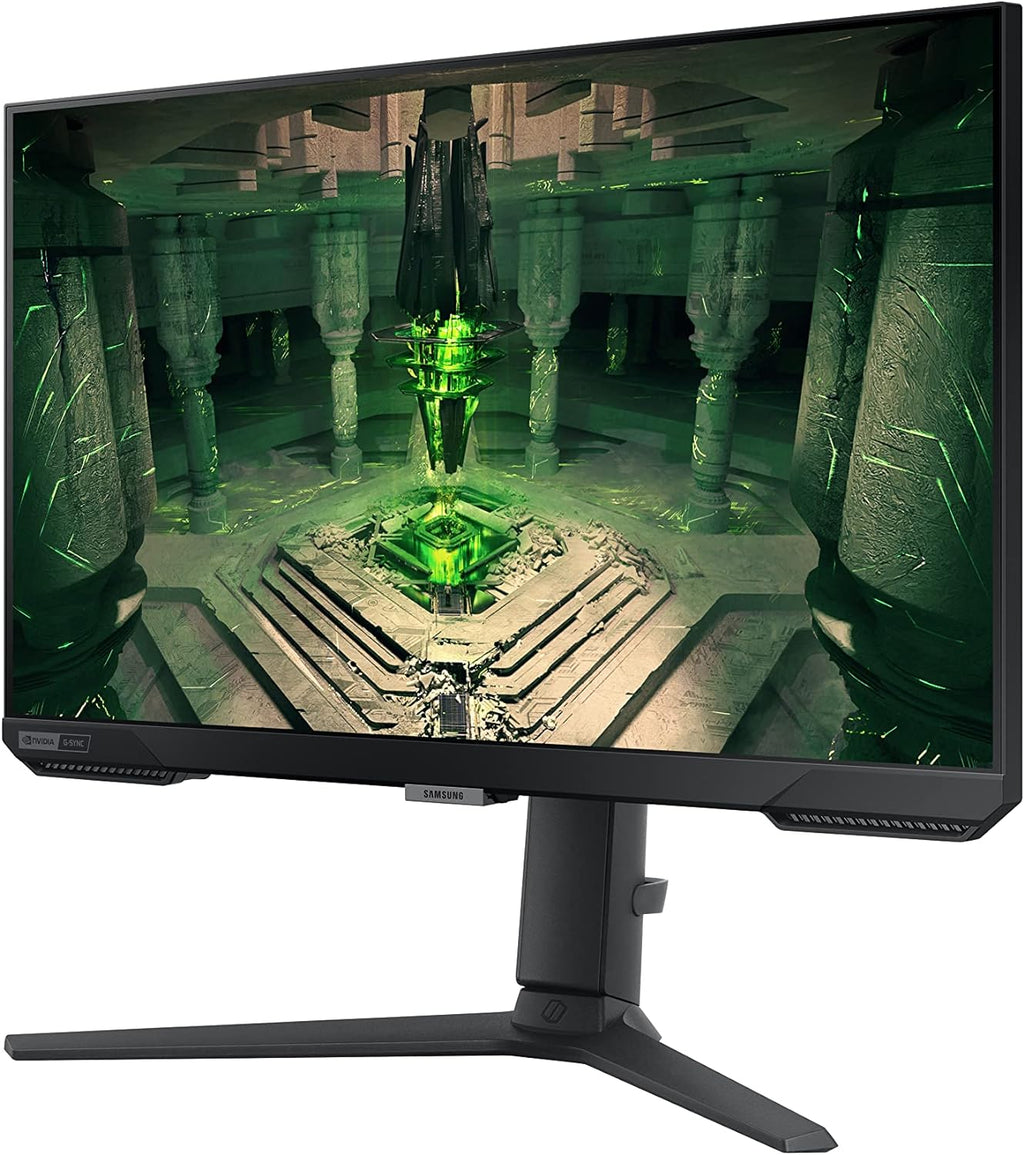 SAMSUNG 25" Odyssey G4 Series FHD Gaming Monitor  IPS  240Hz  1ms  G-Sync Compatible  AMD FreeSync Premium  HDR10  Ultrawide Game View  DisplayPort  HDMI  Fully Adjustable Stand  LS25BG402ENXGO