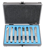 Accusize Industrial Tools 1/2'' 8 Pcs Hss Tool Bit Set, Pre-Ground for Turning and Facing Work, 2662-2004
