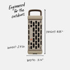 Turtlebox Ranger: Loud! Outdoor Portable Bluetooth 5.4 Speaker | Rugged  Waterproof  Ultra-Portable | Plays to 105db  Deep Bass  Shockproof  Unlimited Pairing for Full Stereo Experience  Tan