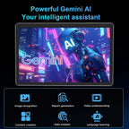 Android Tablet with Keyboard, 2026 Android 15 Tablet 10 inch, 26GB+256GB+2TB Expand, Electronic Tablet PC with Gemini, 8-Core, 8000mAh, 5G WiFi, GMS, 2 in 1 Tablet with Case/Mouse/Stylus(Green Case)