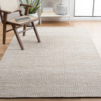 SAFAVIEH Natural Fiber Collection Area Rug - 9' x 12', Natural & Ivory, Handmade Farmhouse Jute & Wool, Ideal for High Traffic Areas in Living Room, Bedroom (NFB553A)
