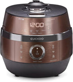 CUCKOO High Pressure Rice Cooker 6-Cup Uncooked / 12-Cup Cooked with Induction Heating Technology, Versatile Rice Maker with 16 Menu Options and Steam Plate, Voice Guide, Copper (CRP-JHR0609F)