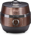 CUCKOO High Pressure Rice Cooker 6-Cup Uncooked / 12-Cup Cooked with Induction Heating Technology, Versatile Rice Maker with 16 Menu Options and Steam Plate, Voice Guide, Copper (CRP-JHR0609F)