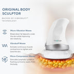 Vibro Sculpt 1.0 Body Sculpting Machine – Lymphatic Drainage Massager & Cellulite Massage Tool for Legs, Stomach & Arms – with Interchangeable Pads that Helps Improve Skin Texture