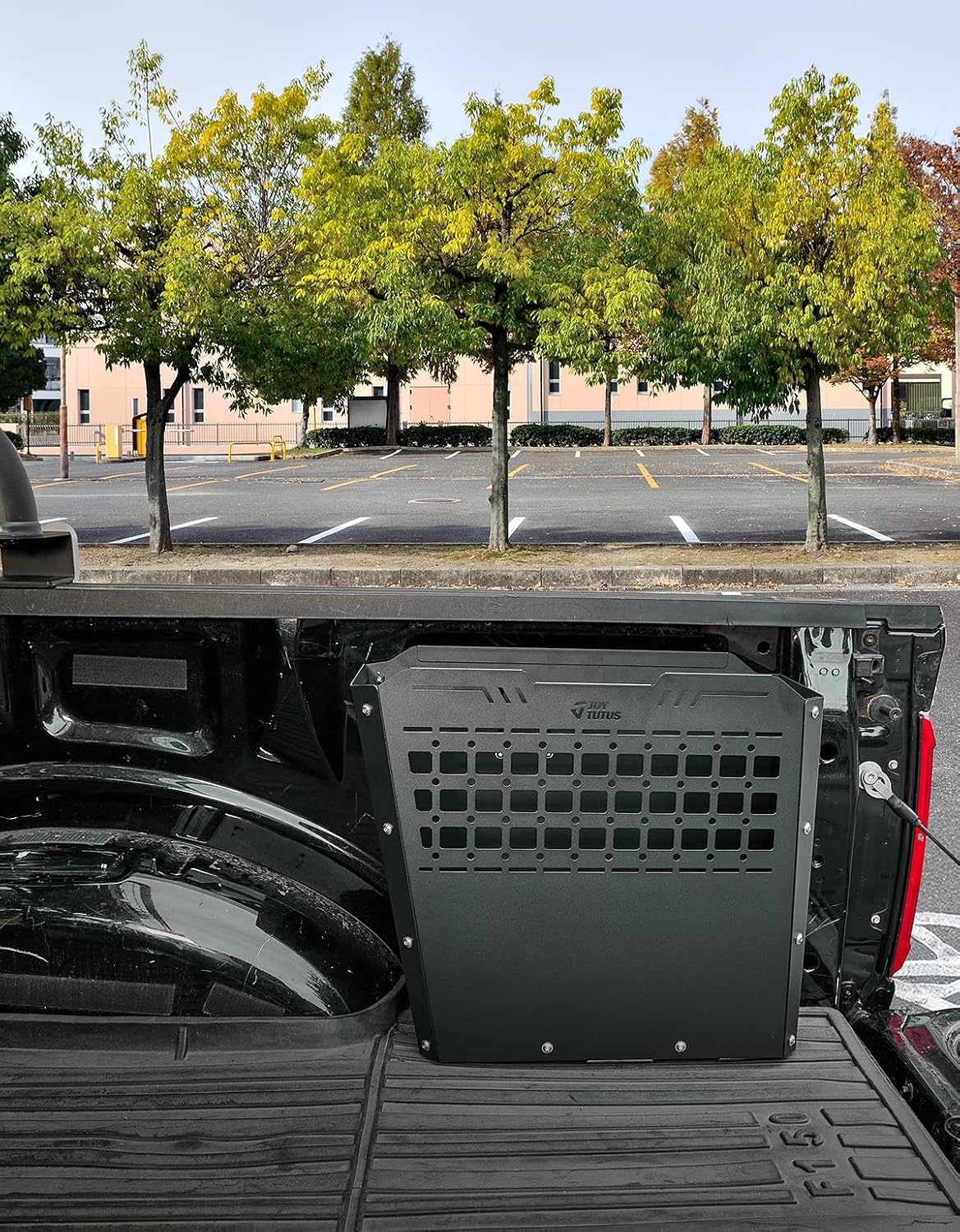 JOYTUTUS Truck Bed Storage Box Compatible with 2015-2026 F150 F250 F350, Heavy-Duty Metal Pickup Tool Box for Truck Bed, 57L Truck Bed Tool Storage Box Toolboxes, Side Tool Box Toolbox Cargo Box