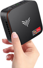 KAMRUI P1 Mini PC  AMD Ryzen 4300U (Beats 3500U/3200U/N150/i3 10110U Up to 3.7 GHz) Mini Computer 16GB DDR4 RAM 512GB M.2 SSD  Small Pc Dual 4K  HTPC  Ethernet  WiFi  BT for Business  Office  Home