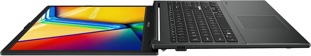 ASUS Vivobook Go 15.6” FHD Slim Laptop  AMD Ryzen 3 7320U Quad Core Processor  8GB DDR5 RAM  256GB SSD  Windows 11 Home  Fast Charging  Webcam Shield  Military Grade Durability  Black  E1504FA-AB34