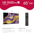 LG 65-Inch Class OLED evo AI Super Upscaling 4K G5 Series Smart TV w/Dolby Atmos  Vision  HDR10  Filmmaker Mode  Wow Orchestra  Alexa Built-in (OLED65G5WUA  2025)