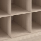 Bush Home Woodland 40W Hall Tree and Shoe Storage Bench with Shelves in White Washed Maple, Cubbies and Coat Hooks for Foyer, Mudroom or Entryway