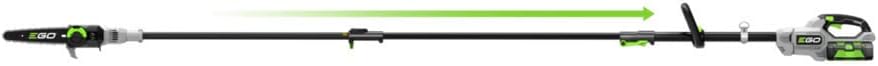 EGO Power+ Pole Saw  Cordless Electric Pole Saw for Tree Trimming with Telescopic LED Cut Line Indicator  Includes 56V 2.5Ah Battery and Charger - PS1001