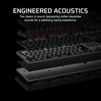 CORSAIR K70 CORE RGB Mechanical Wired Gaming Keyboard with Palmrest – Pre-Lubed MLX Red Linear Switches, SOCD, ABS Double-Shot Keycaps, Sound Dampening, Media Control Dial, QWERTY NA – Black