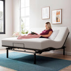 Queen Adjustable Bed Frame with Wireless Remote, Dual Motors