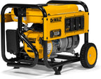 DeWalt 5 000 Starting Watt Portable Gas Generator  223cc Engine  Idle Control Technology  CO Protect Carbon Monoxide Detection  Never-Flat Wheels  Heavy Duty Steel Frame  Emergency Jobsite Power