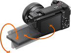 Sony Alpha ZVE10 II - APS-C Interchangeable Lens Mirrorless Content Creators' Camera - Black - with Lens