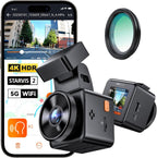 Vantrue E1 Pro 4K Mini Dash Cam Front  STARVIS 2 PlatePix HDR Night Vision Car Camera  Built-in 5G WiFi GPS  1.54'' IPS Screen  Voice Control  24/7 Buffered Parking Mode  Support 1TB Max