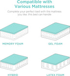 Best Choice Products Ergonomic Twin XL Size Adjustable Bed Frame, Electric Base w/Wireless Remote Control, Nightlight, Massager, 2 USB Ports